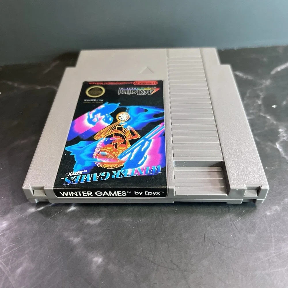 Winter Games (Nintendo Entertainment System, 1987) Cart Only, NES Authentic